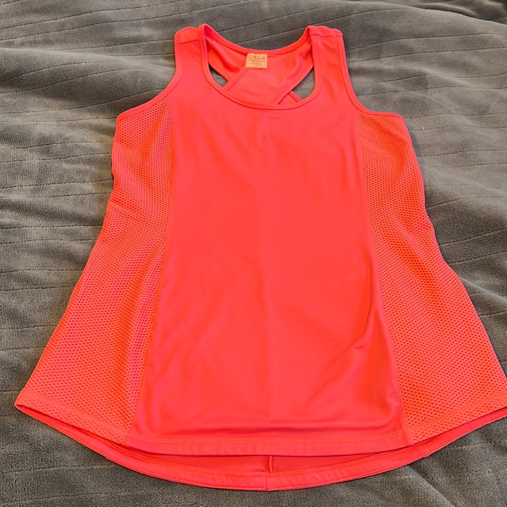 Calia by Carrie Underwood Coral Tank Top, Size S